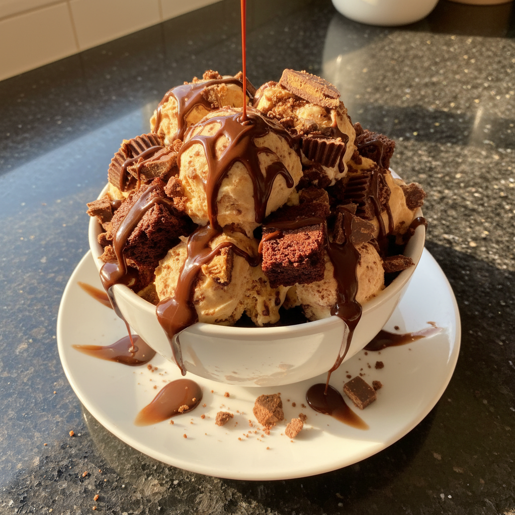 Reese’s Brownie Eisbecher Genuss