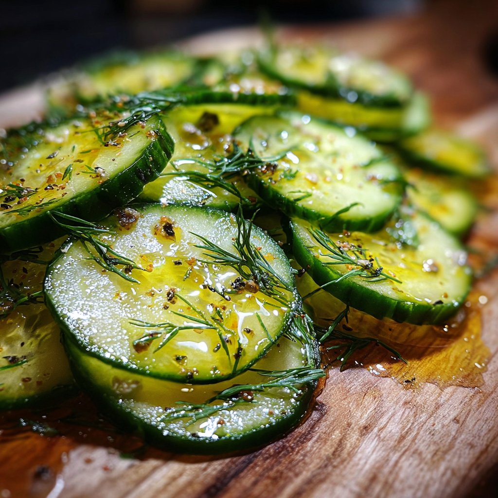 Gurken-Carpaccio mit Dill
