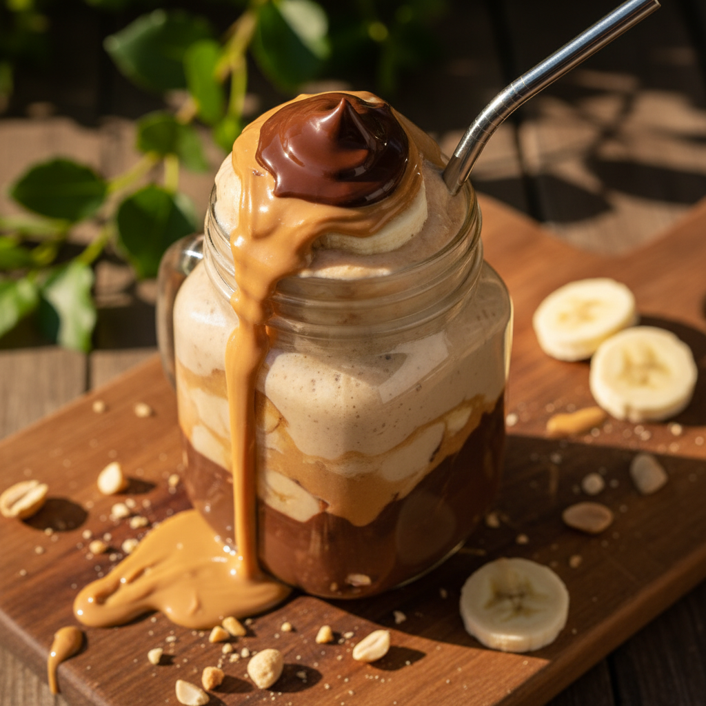 Erdnussbutter Cup Smoothie