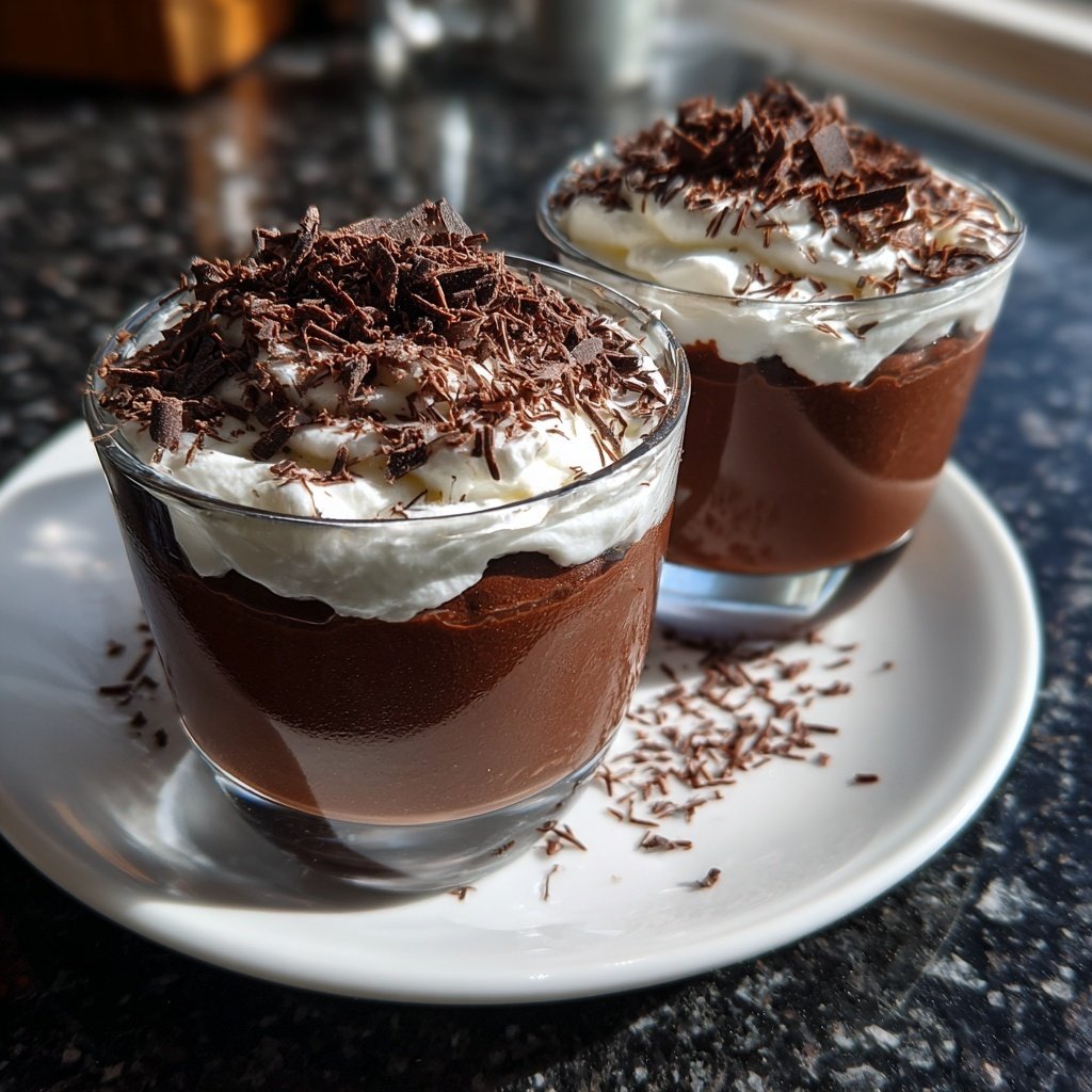 Schokoladen Mousse In Bechern