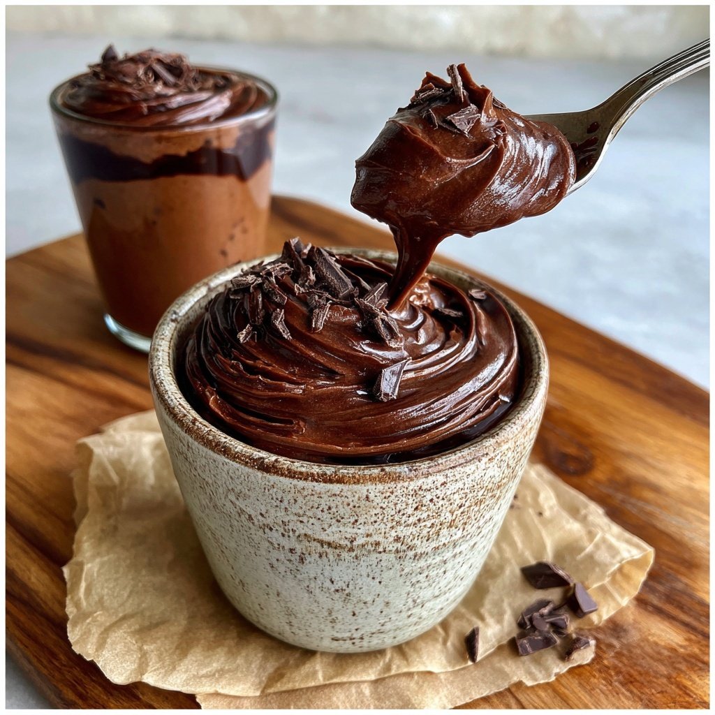 Schoko Avocado Mousse Becher