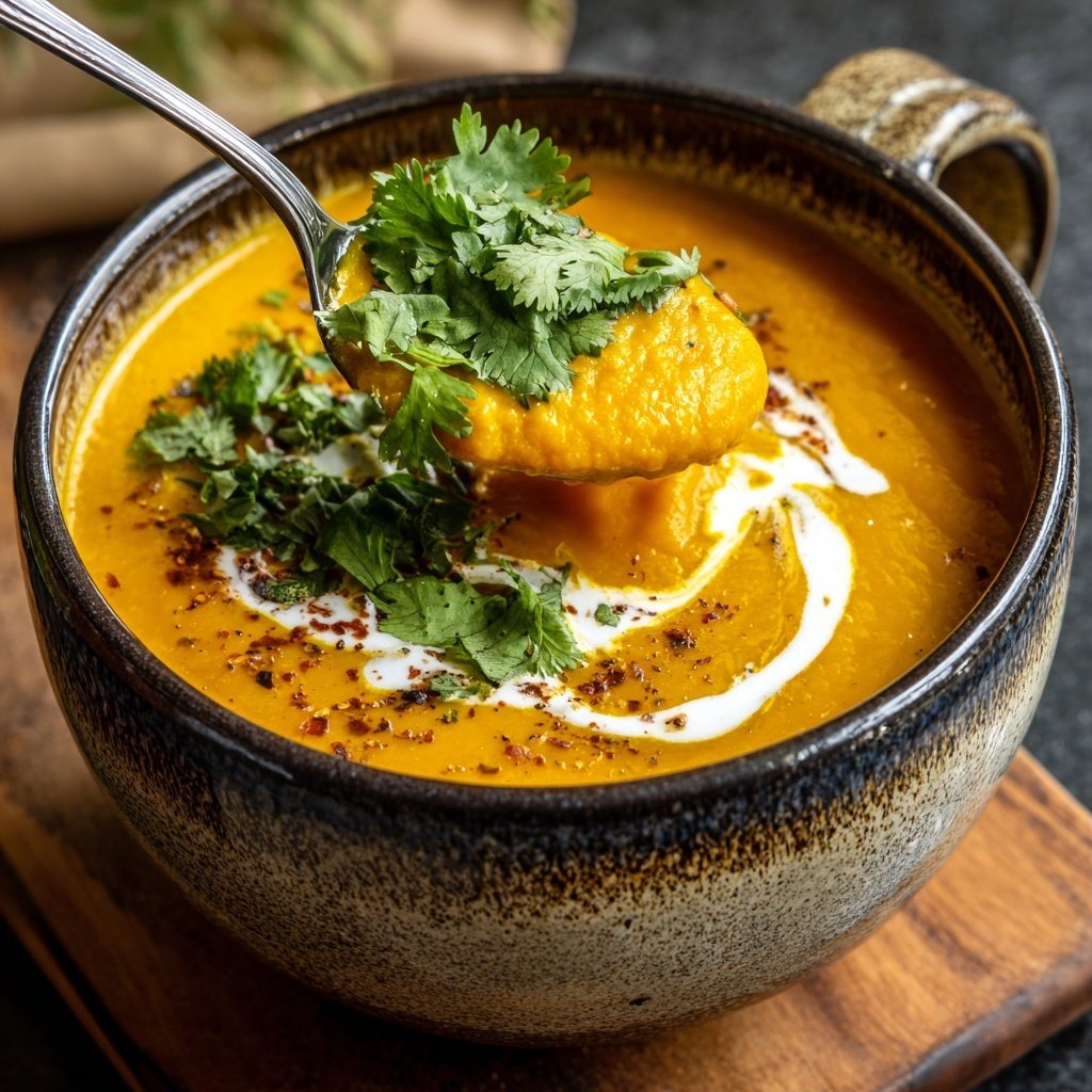 Steckrüben Suppe mit Kokosmilch