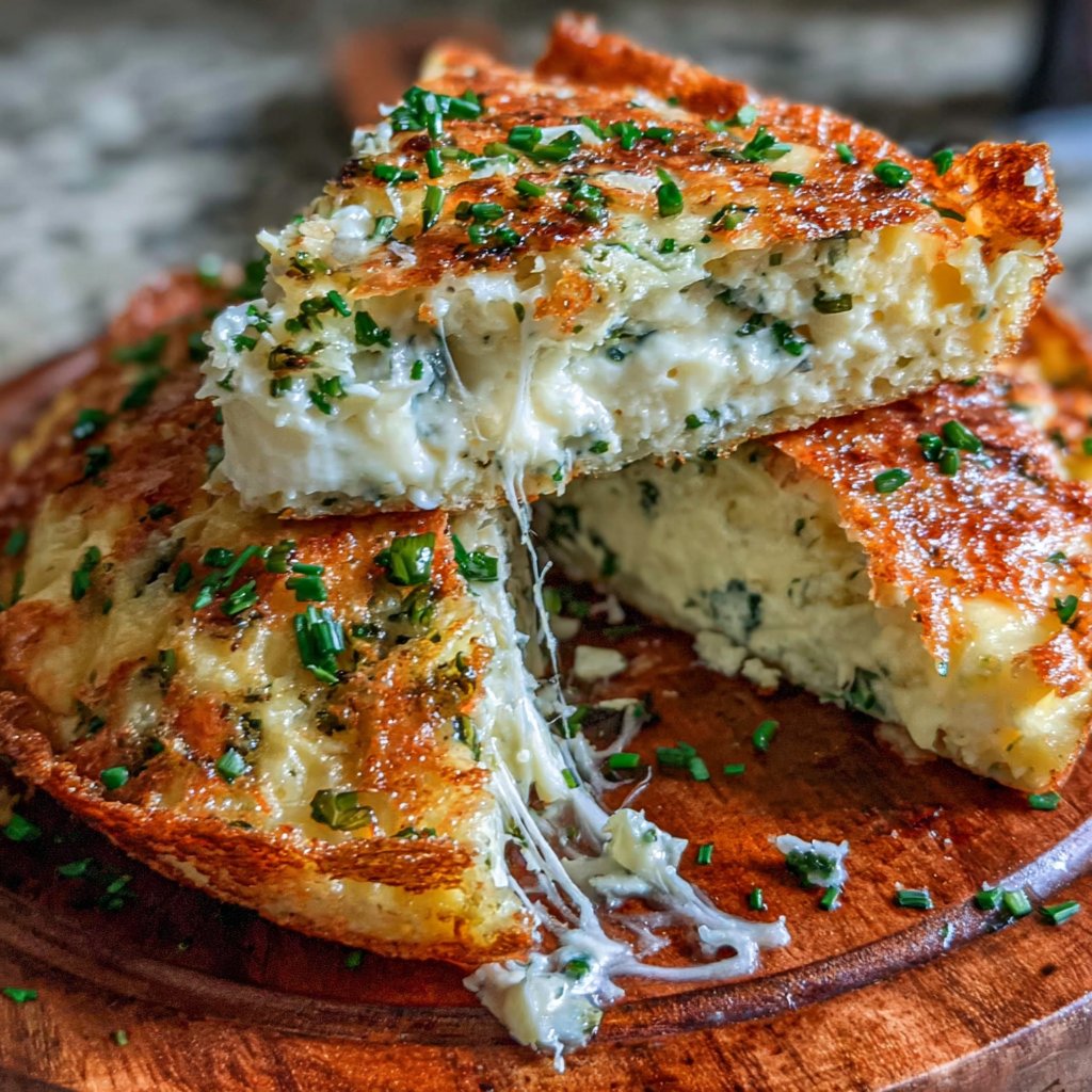 Hüttenkäse Omelett Fold