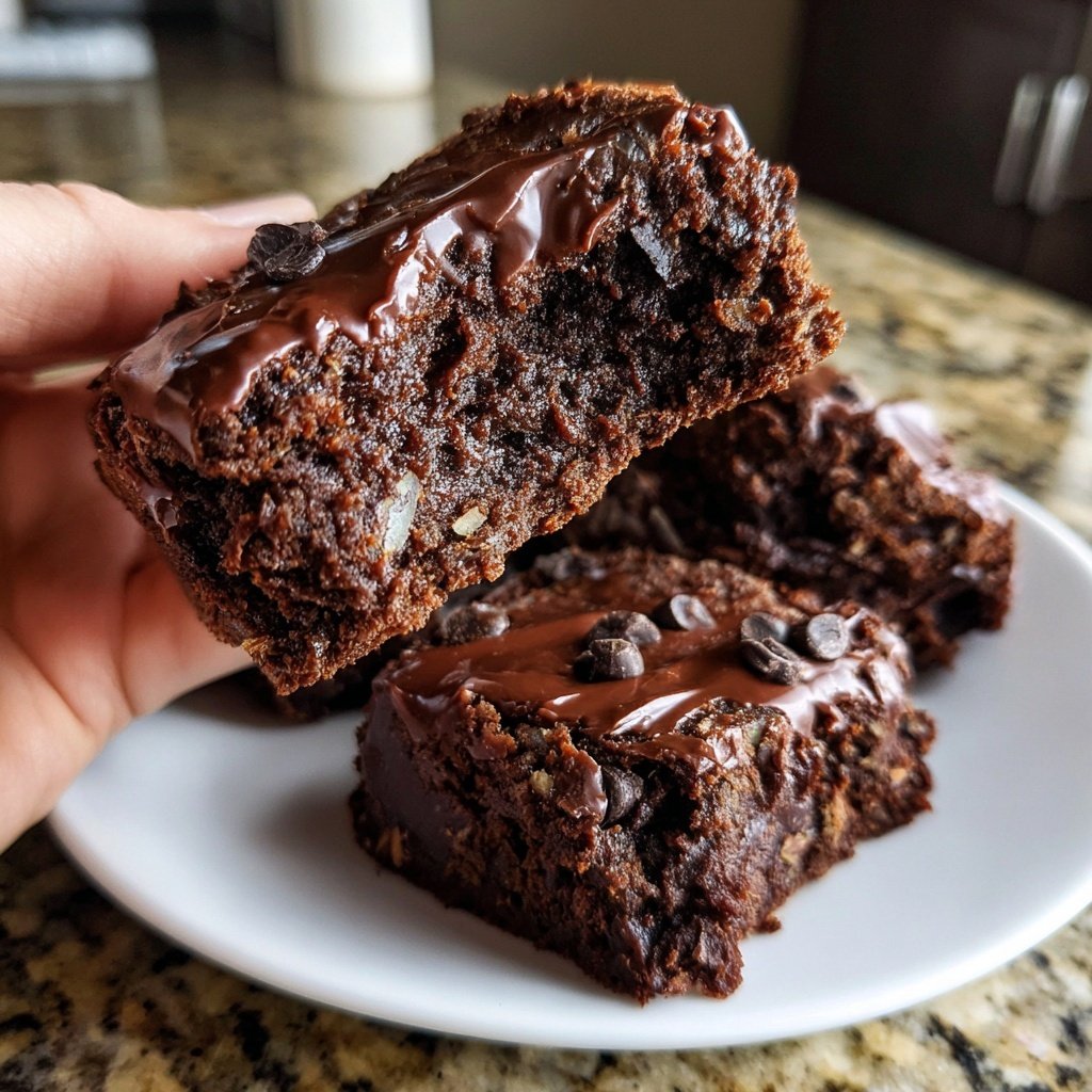 Sauerteig Abfall Brownies mit Vanilleschote
