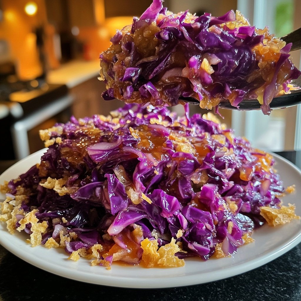 Rotkohl (deutsches Rezept für geschmorten Rotkohl)