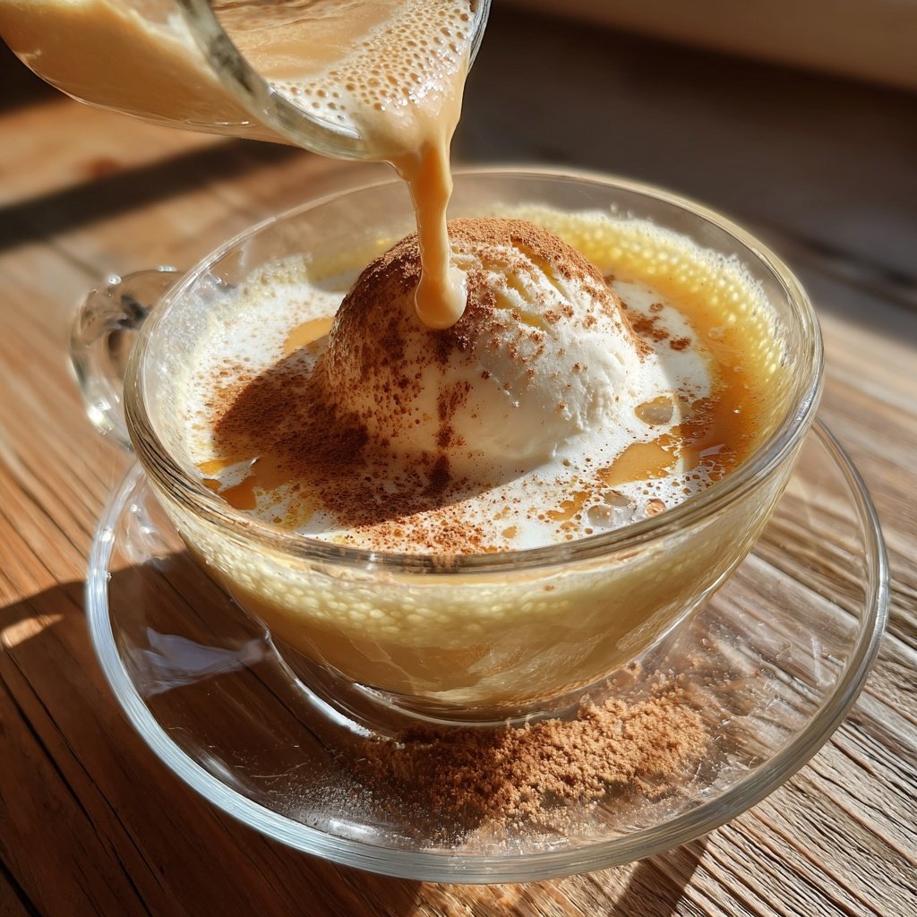 Eierpunsch mit Vanilleeis verfeinert