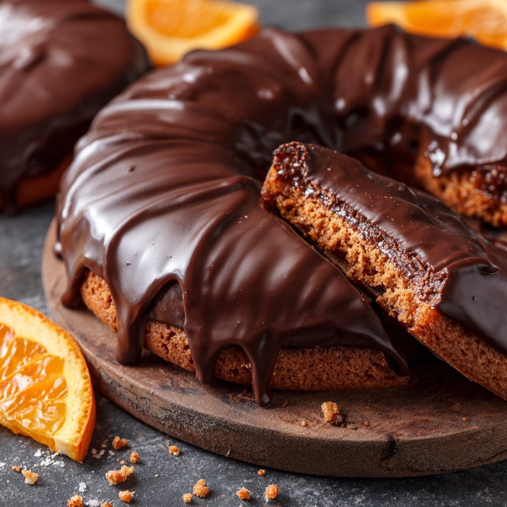 Schoko Überzogene Orangenscheiben