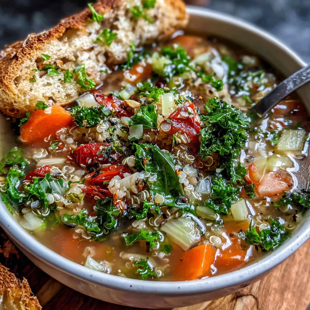 Pute Quinoa Suppe Bowl