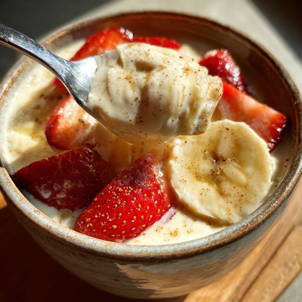 Zimt Joghurt Obst Dip