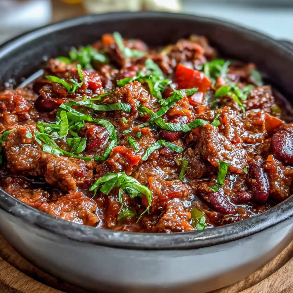 Rindfleisch Chili Meal Prep