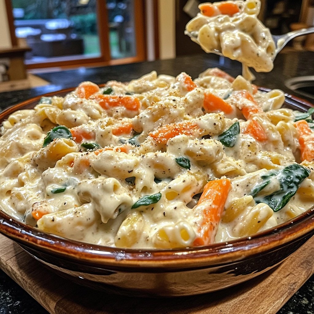 Schnelle-und-Einfache One-Pot-Pasta mit Wintergemüse