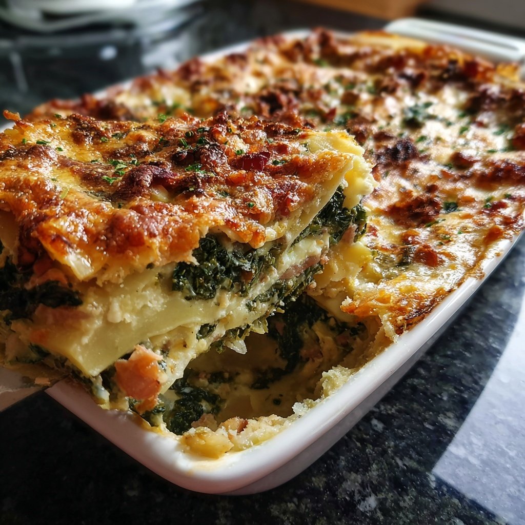Winterlasagne mit Grünkohl und Rote Bete