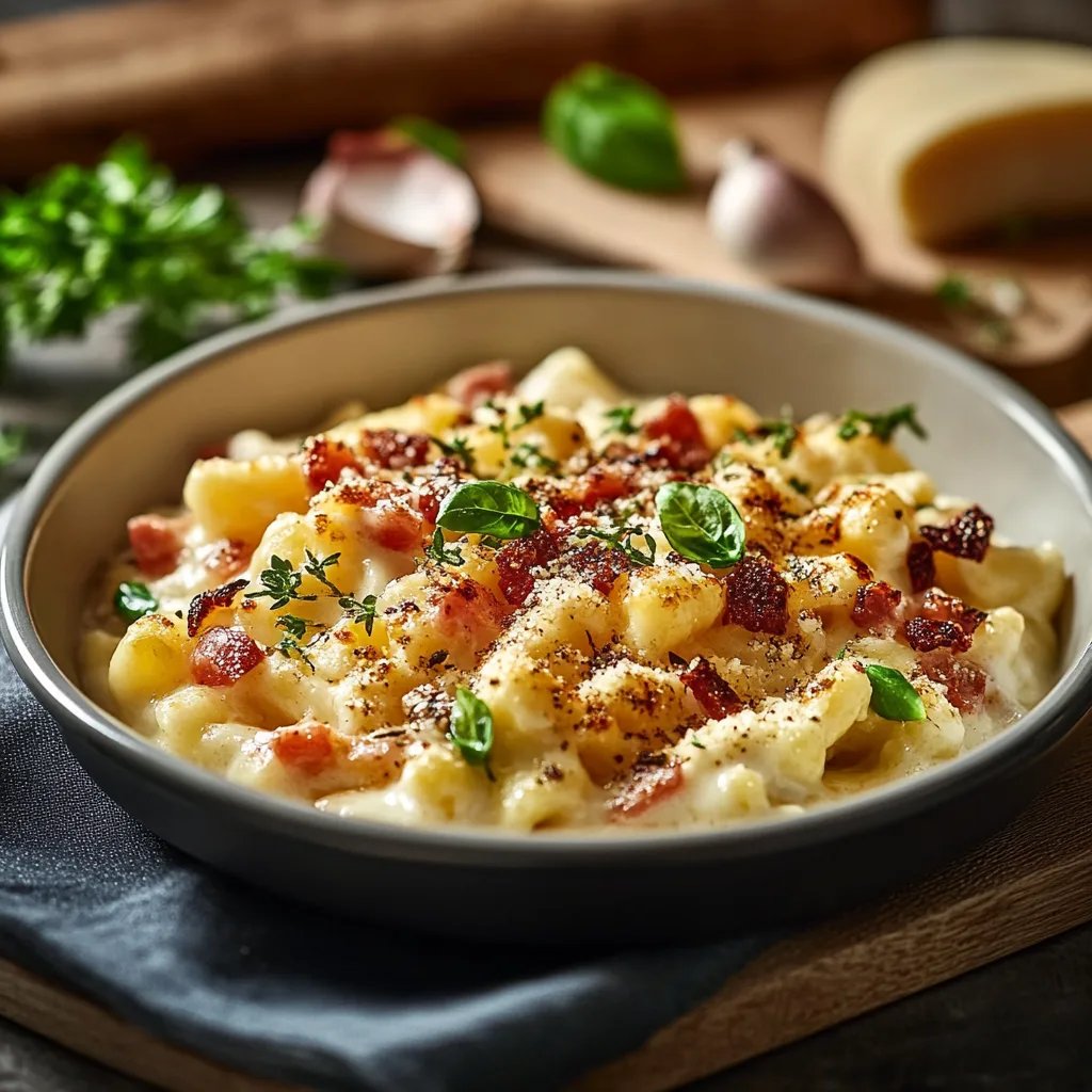 Rosenkohl-Spätzle-Auflauf