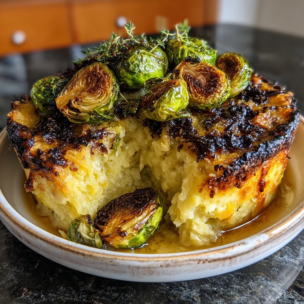 Ahorn-Balsamico-Rosenkohl-Auflauf