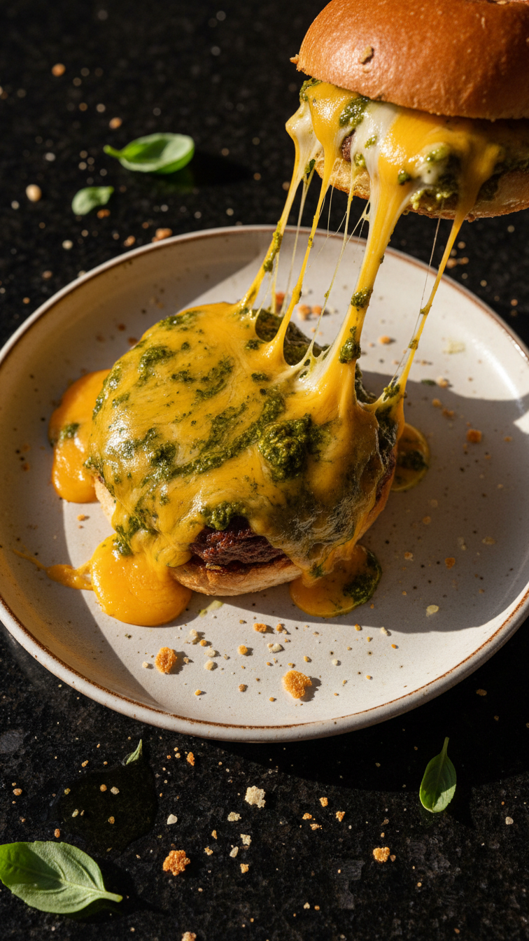 Cheddar Pesto Slider