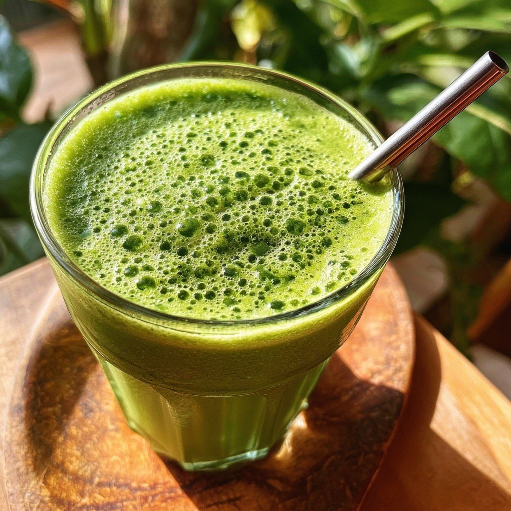 Hohes Protein Grüner Smoothie