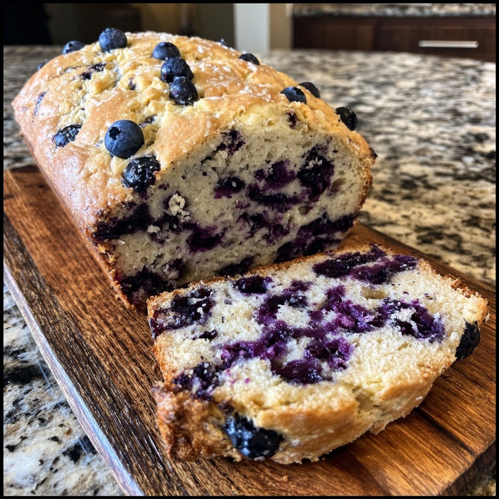 Einfacher Blaubeeren Zitrone Sauerteig für Sommerbäckerei