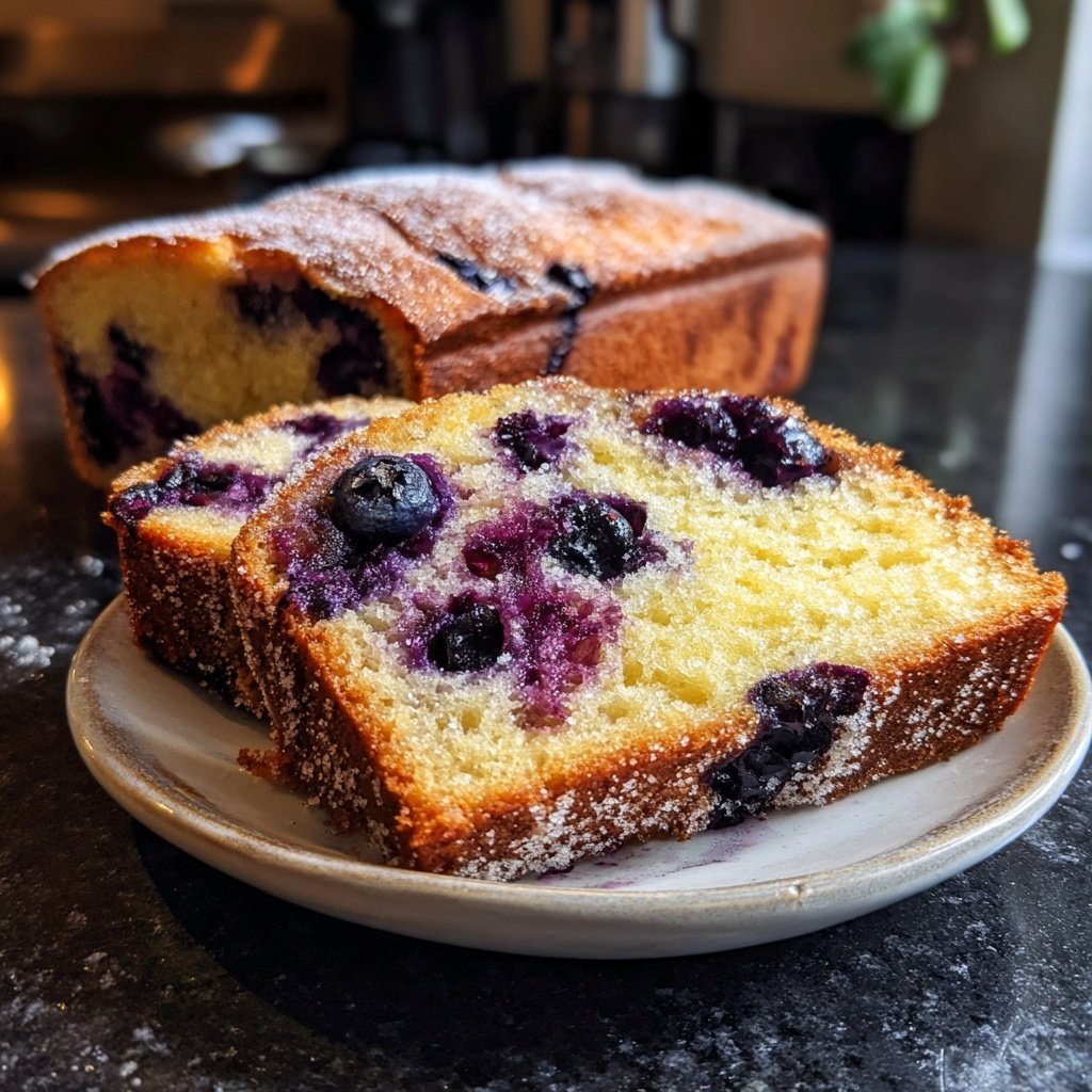 Blaubeeren Zitrone Sauerteig mit Zimtzucker