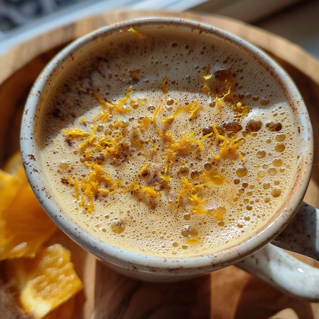 Eierpunsch mit Orangenlikör und Zitrusduft