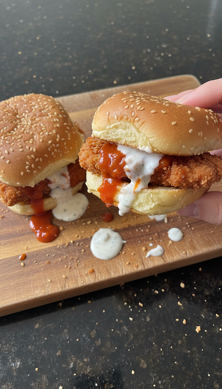 Buffalo Hähnchen Slider mit Ranch​