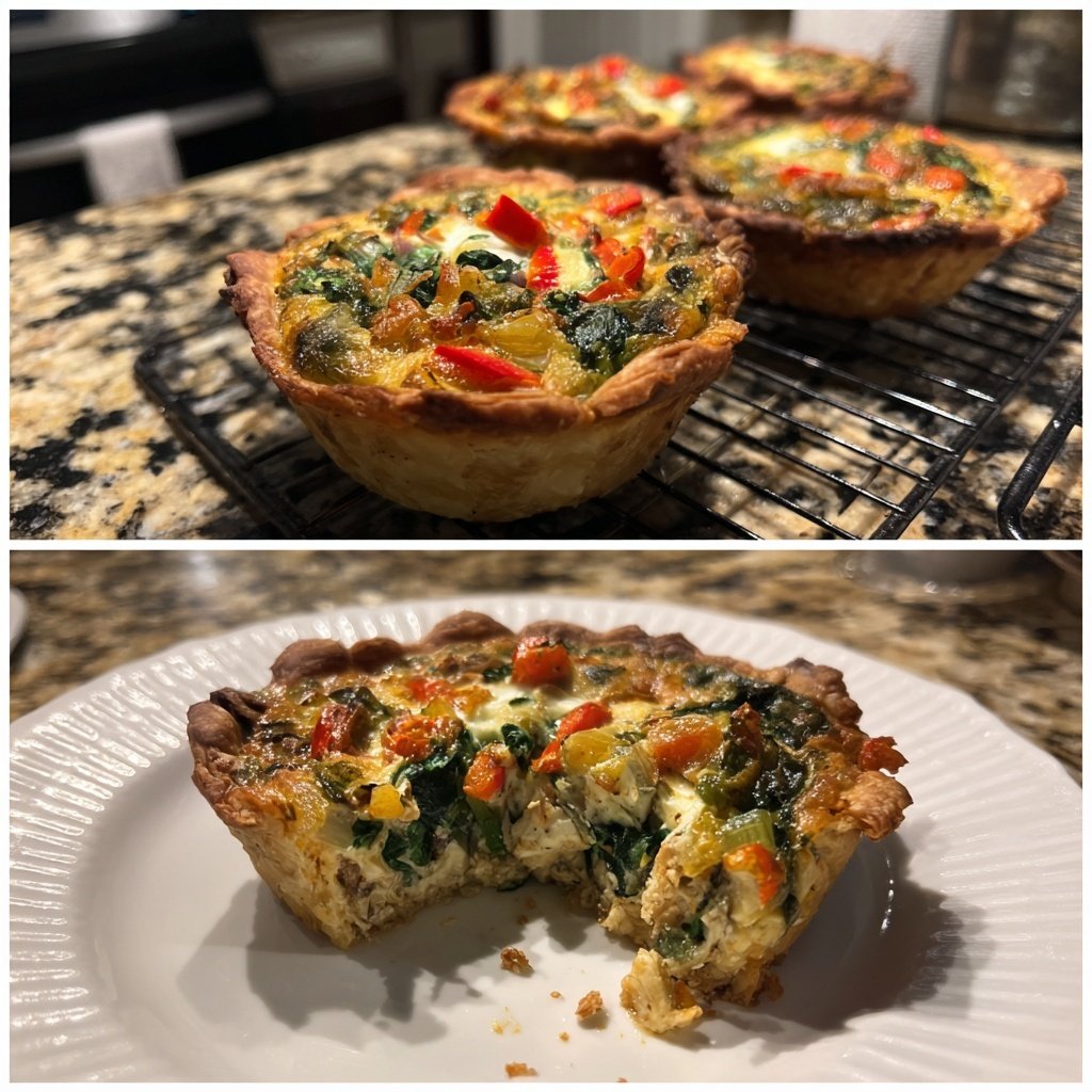 Herzhafte Gemüse Quiche Tassen